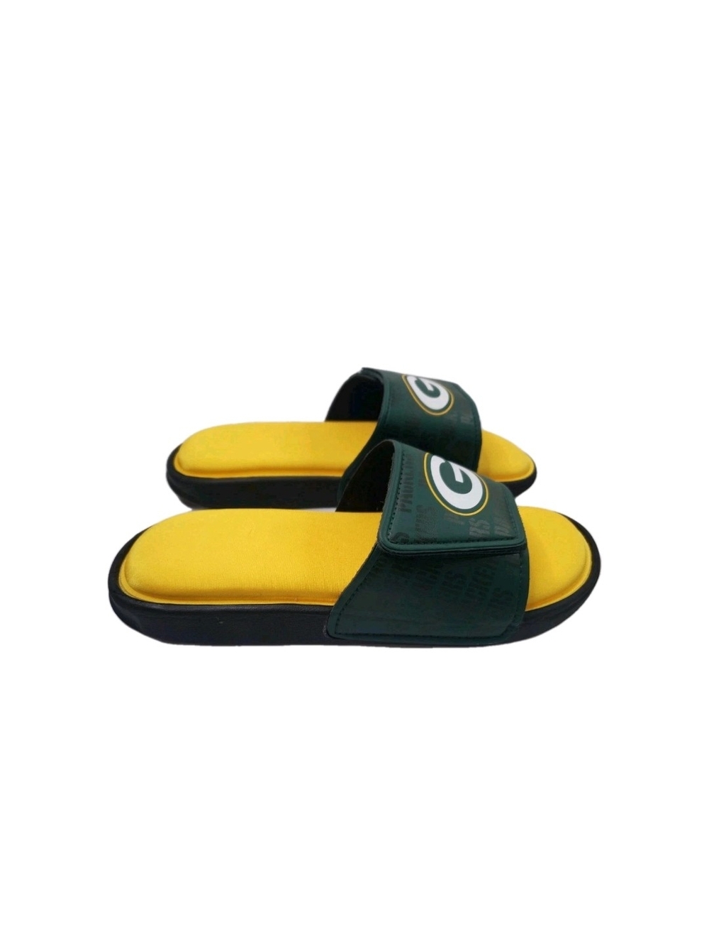 NFL Green Bay Packers Mens Size 11/12 Slide Sandals New
